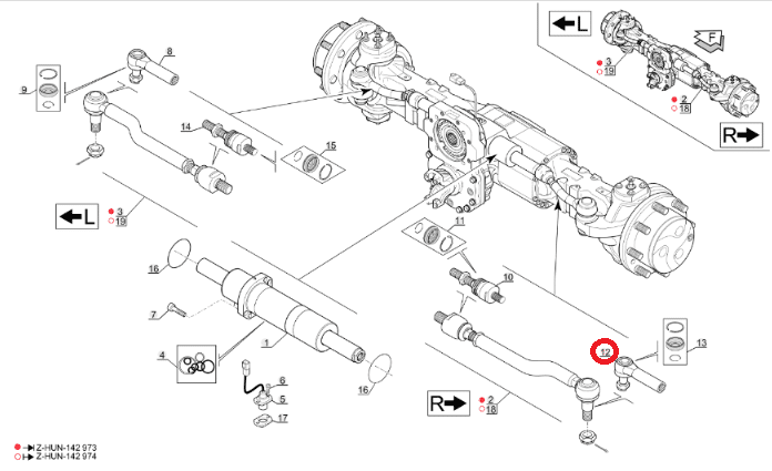 MANITOU BALL JOINT 944249 / FOR KIT 745160