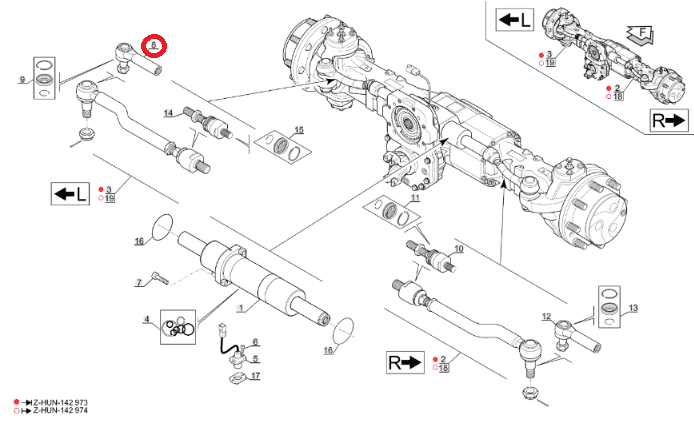 MANITOU BALL JOINT 944251 / FOR KIT 745159