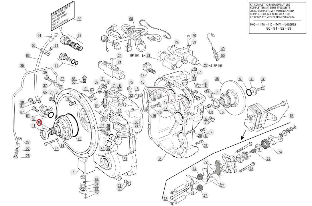 Gearbox pump, driving pump MANITOU 564380