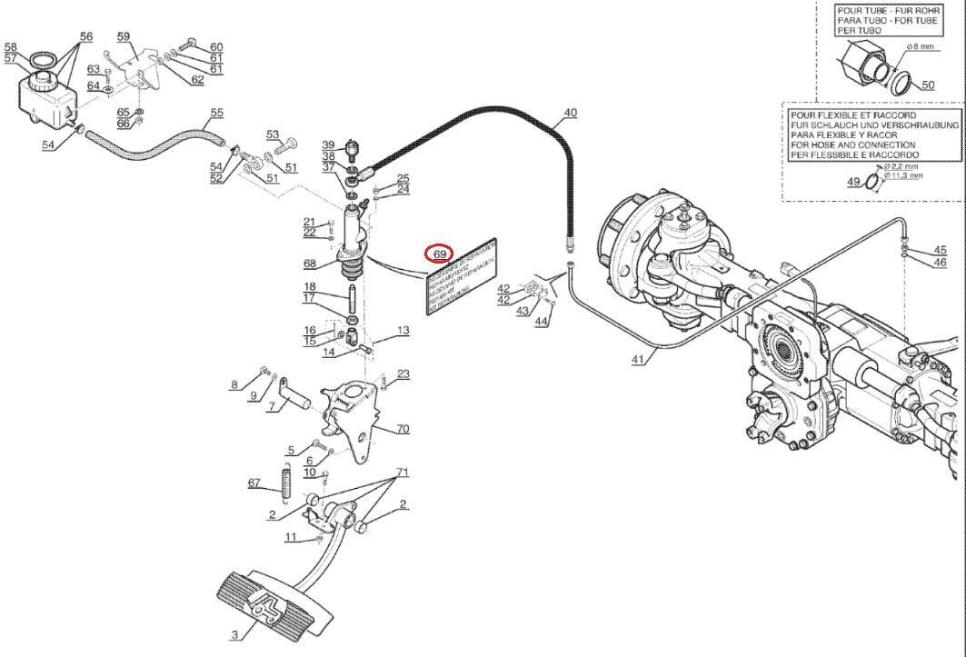 MANITOU 562593 brake pump repair kit