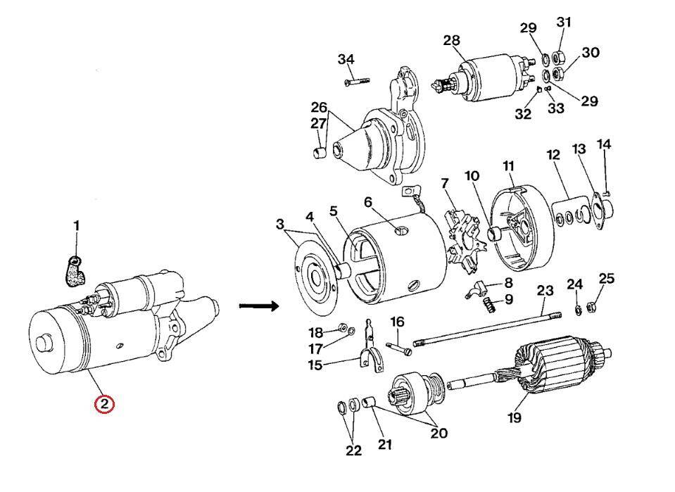 MANITOU starter 129882