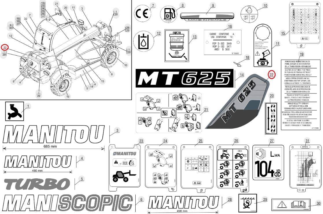 MANITOU sticker 