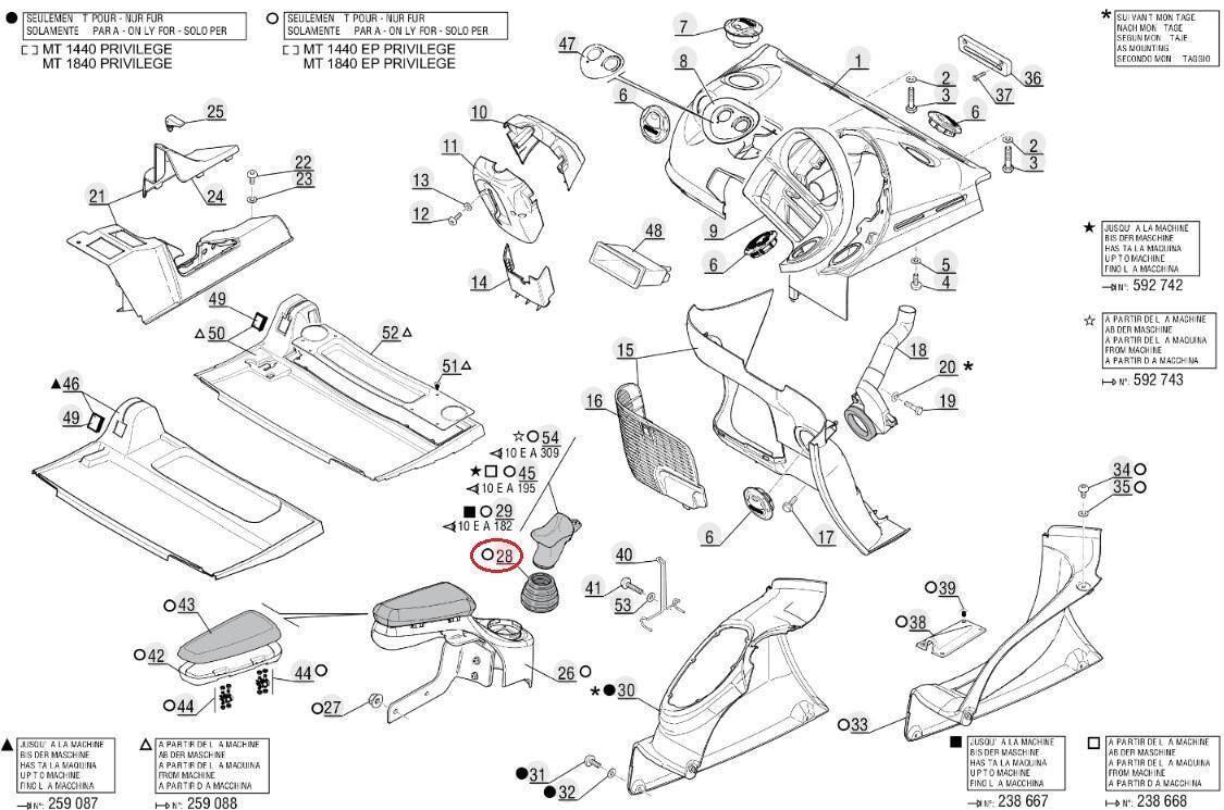 Joystick rubber cover MANITOU 247117