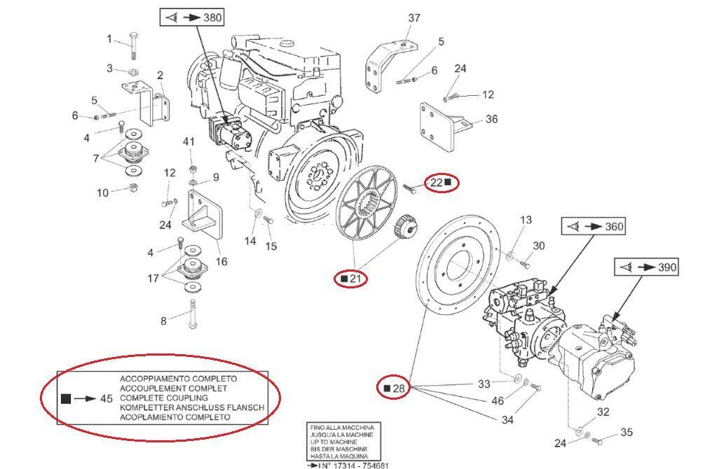 MANITOU hydrostat gear 739743