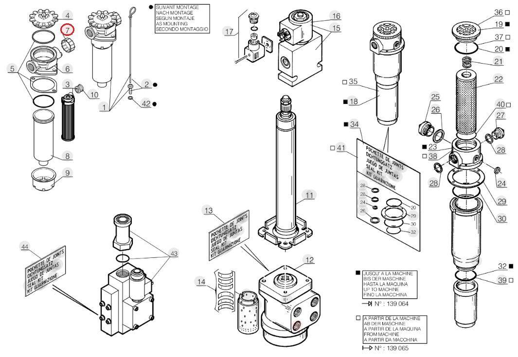 Korek filtra hydraulicznego MANITOU 561150