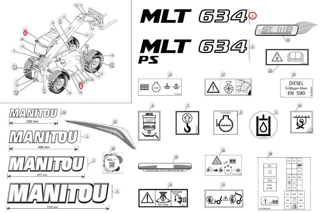 MANITOU door sticker 