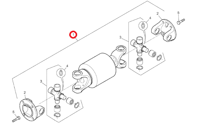 MANITOU 958017 bevel gear motor cardan shaft original