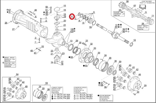 MANITOU 9999 protection, long shaft segregation