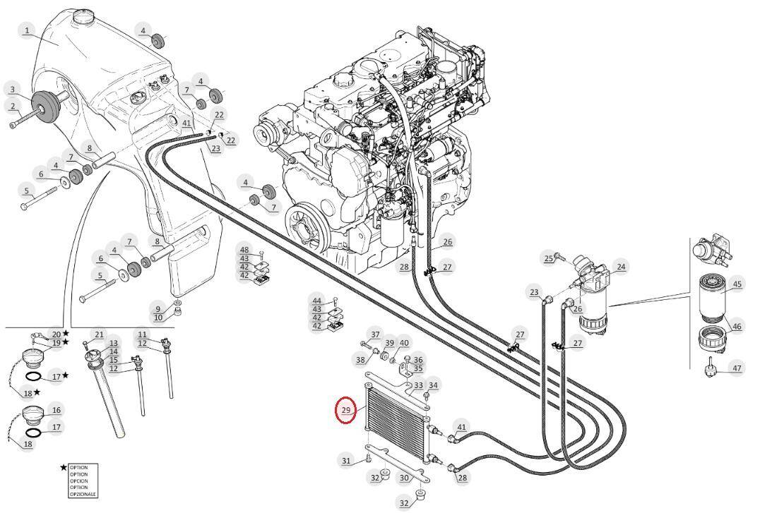 MANITOU fuel cooler 290905