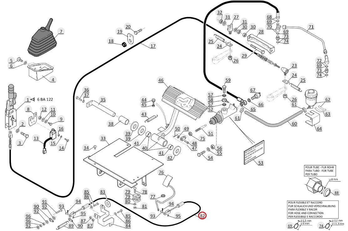 MANITOU gas line 252623