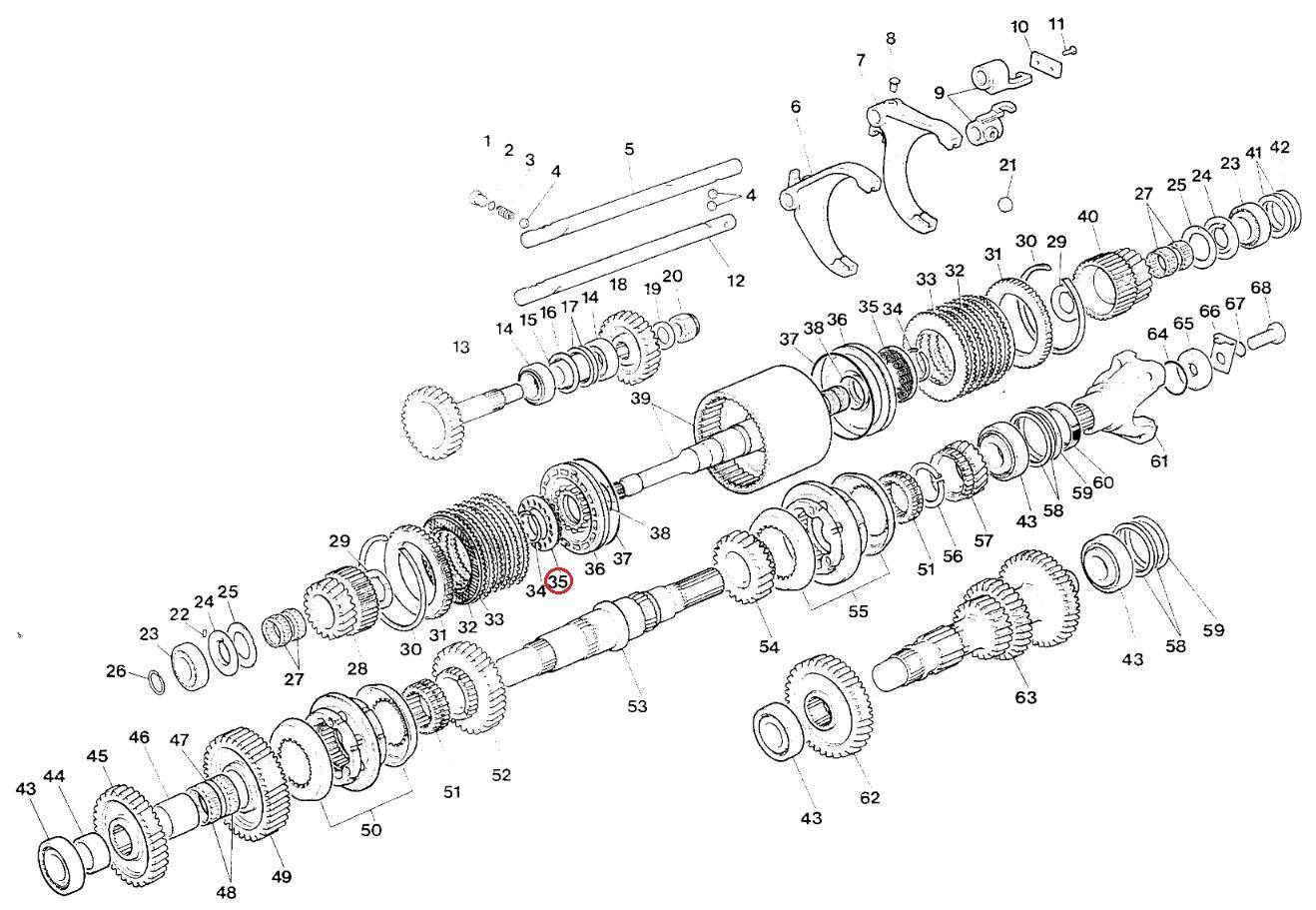 Gearbox piston spring for MANITOU 109662 replacement