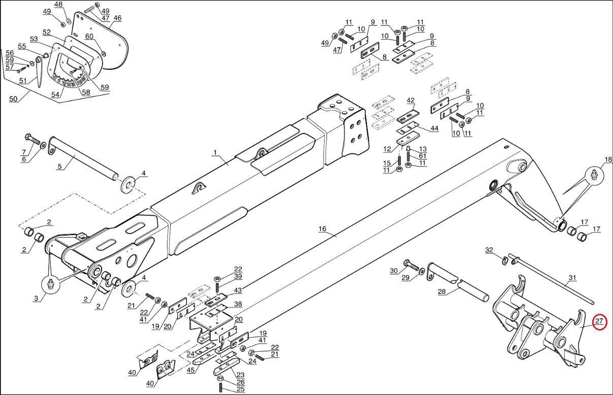 MANITOU CARRIAGE 287971 ATTACHMENT CARRIER