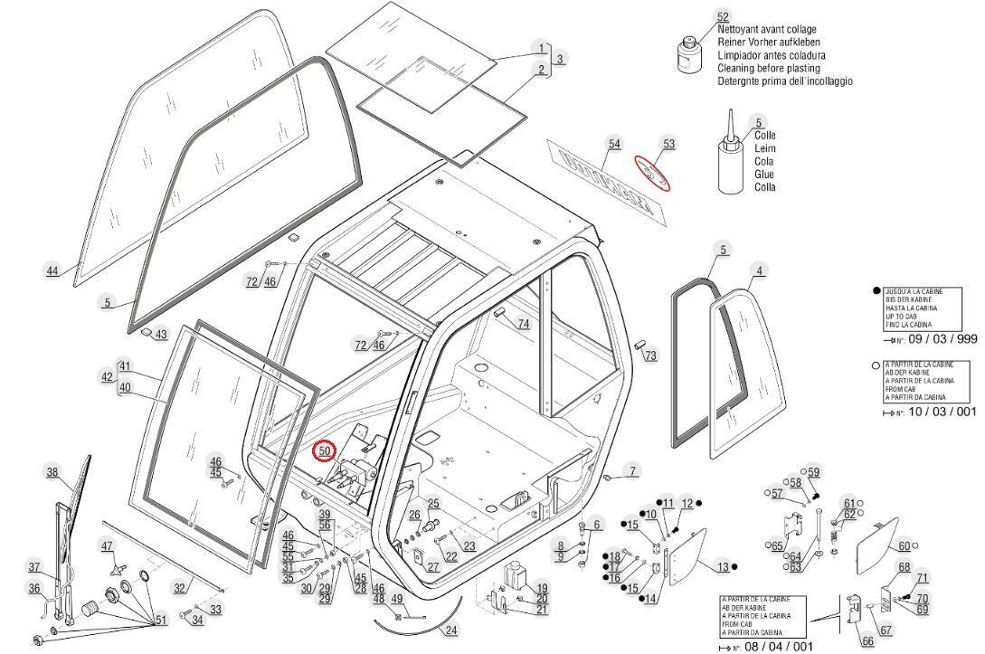 MANITOU 563827 windshield wiper motor