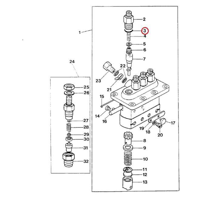 MANITOU injector nut O-ring 894943