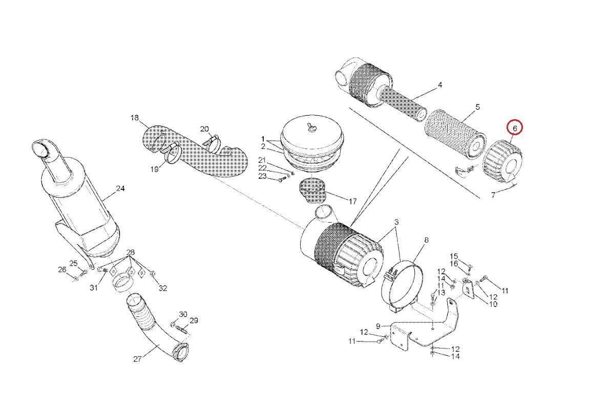 MANITOU air filter housing cover 563487