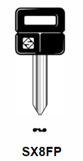 Klucz samochodowy oblewany Silca SX8FP