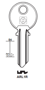Klucz mieszkaniowy Silca ARL1R