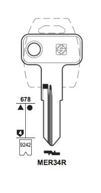 Klucz mieszkaniowy Silca MER34R
