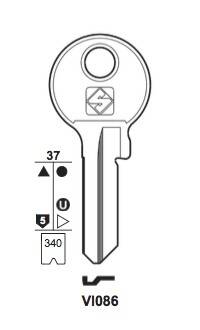 Klucz mieszkaniowy Silca VI086