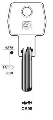 Klucz mieszkaniowy Silca  CB98