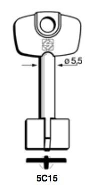 Klucz piórowy Silca 5C15