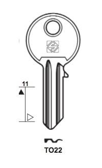 Klucz mieszkaniowy Silca TO22