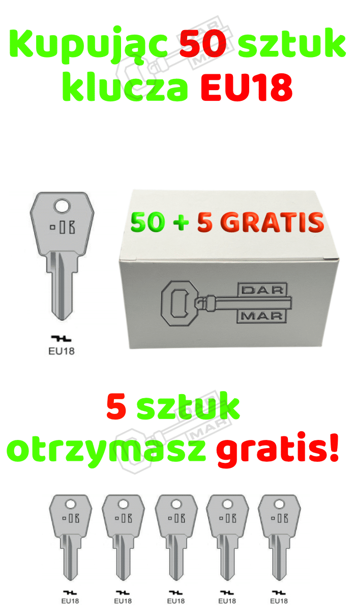 Klucz mieszkaniowy Keyline EU18 KL