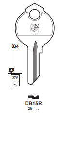 Klucz mieszkaniowy Silca DB15R