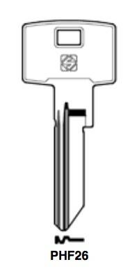 Klucz mieszkaniowy Silca PHF26
