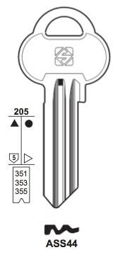 Klucz mieszkaniowy Silca  ASS44