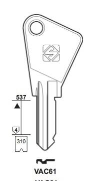 Klucz mieszkaniowy Silca VAC61