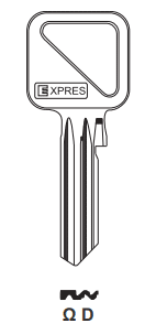 Klucz mieszkaniowy Express GAM OMEGA D