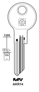 Klucz mieszkaniowy Silca AKR14