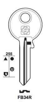 Klucz mieszkaniowy Silca  FB34R