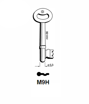 Klucz piórowy Silca M9H
