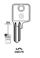 Klucz mieszkaniowy Silca DM37R