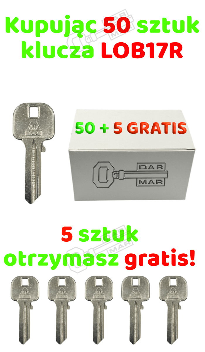 Klucz mieszkaniowy Silca LOB17R pakiet