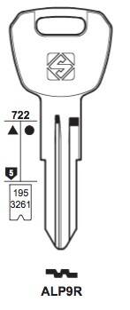 Klucz mieszkaniowy Silca  ALP9R