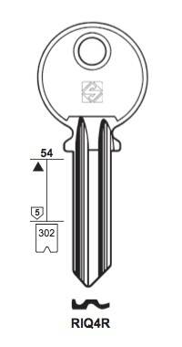 Klucz mieszkaniowy Silca RIQ4R