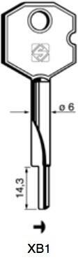 Klucz krzyżakowy Silca XB1