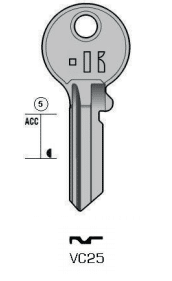 Klucz mieszkaniowy Keyline VC25