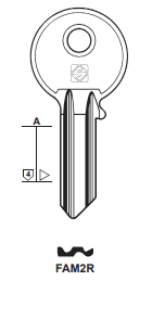 Klucz mieszkaniowy Silca FAM2R