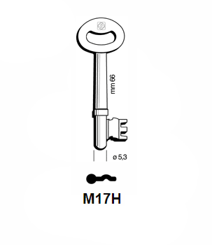 Klucz piórowy Silca M17H