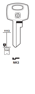 Klucz mieszkaniowy Silca NK3