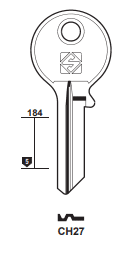 Klucz mieszkaniowy Silca CH27