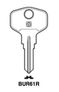 Klucz mieszkaniowy Silca  BUR61R