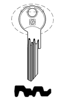 Klucz mieszkaniowy Silca FB143X