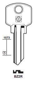 Klucz mieszkaniowy Silca BZ2R