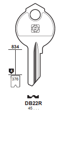 Klucz mieszkaniowy Silca DB22R