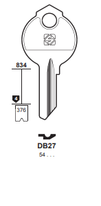 Klucz mieszkaniowy Silca DB27